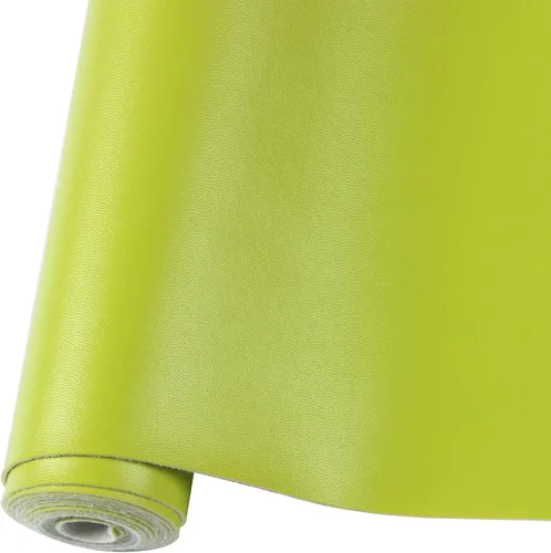 Vista 17 de Rollo de hojas de cuero sintético liso de color sólido 12"X53" (30cmX135cm), muy adecuadas para hacer manualidades, aretes de cuero, lazos, costura