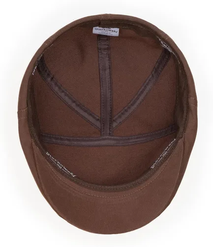 Vista 4 de Sterkowski Ivy Five Newsboy - Gorra plana de algodón 100% suavizado para hombre, gorra transpirable de 5 paneles sin forro