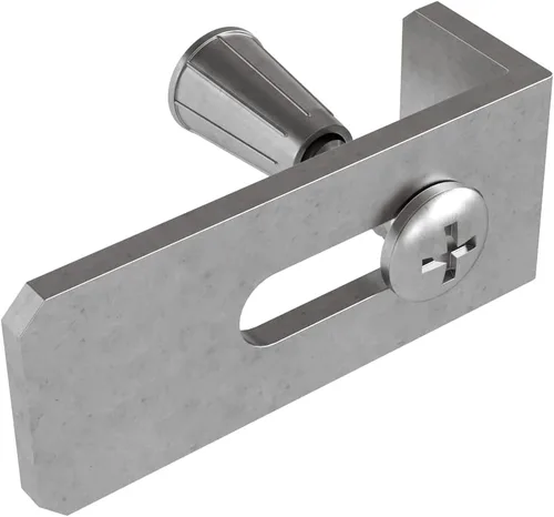 Vista 6 de Dowell 6011-10 - Clips para fregadero de baño, soportes para lavabo, 4 clips, tornillos y anclajes