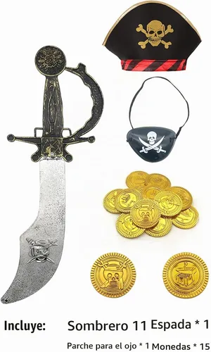 Vista 5 de Disfraz de princesa pirata para niña, disfraz de fiesta de Halloween