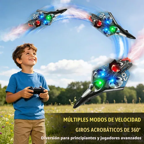 Vista 5 de Avión RC con spray frío y luz LED