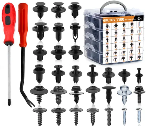 Vista 10 de Clips de parachoques para automóvil, remaches de plástico, pasadores de empuje automotrices, clips de árbol de Navidad, panel de moldura de puerta