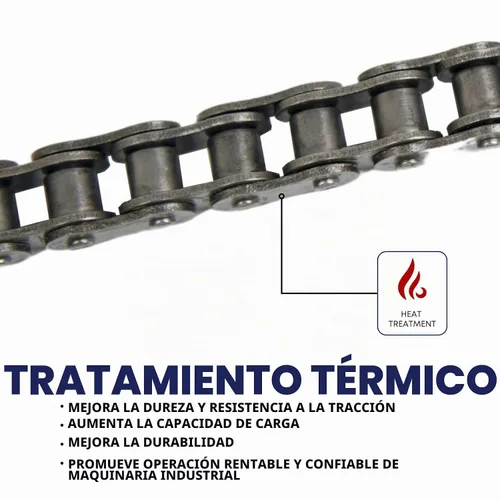 Vista 2 de 40 cadena de rodillos, 3 pies con 1 eslabón conector, para Go-karts, scooters, minibicicletas.
