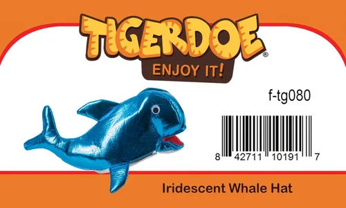 Vista 5 de Sombrero de pez Tigerdoe - Sombrero de ballena - Sombrero de delfín - Sombrero de animal marino - Fiesta del océano - Fiesta del mar