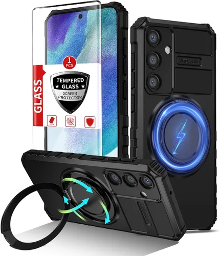 Vista 69 de Funda magnética para Samsung Galaxy Note 20 Ultra compatible con carga inalámbrica MagSafe, con 1 protector de pantalla, anillo de soporte integrado