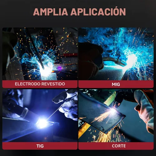 Vista 5 de ARCCAPTAIN - Casco de soldadura, pantalla grande de 3.94 x 3.66 pulgadas a color real, oscurecimiento automático, solar, 4 sensores de arco, rango