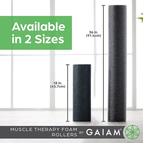 Vista 8 de Gaiam Restore - Rodillo de espuma, recuperación muscular, 36 pulgadas de largo High-Density EVA Foam Deep Tissue Massage Pre & Post-Workout