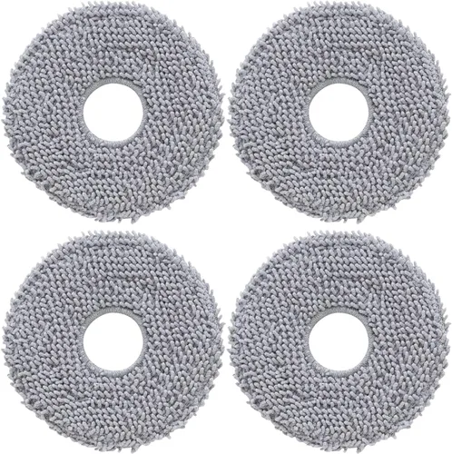 Vista 6 de roborock Paquete de 4 Paños de Microfibra para Trapeador para QV 35A/QV 35S/QR 5T7/QR 598/QR 798/QR T78/Qrevo L/QV 798/QX Revo