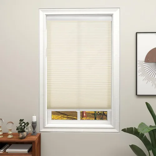 Vista 9 de Changshade - Persianas Celulares con Filtrado de Luz sin Cordones para Ventanas Puertas, con Forma de Panal, Aislamiento Térmico, Cancelación