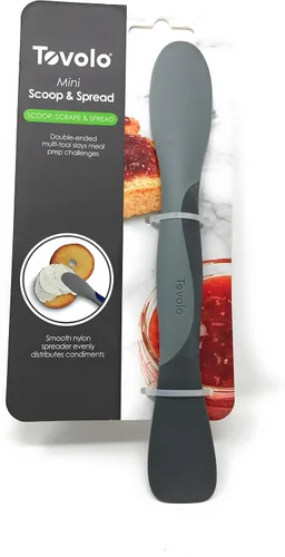 Vista 18 de Tovolo Scoop and Spread Herramienta Esparcidora de Sándwich de Silicona Grande de Doble Extremo con Mango de Nailon, Herramienta de Silicona