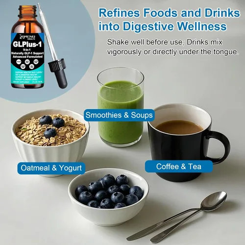 Vista 7 de Suplemento de berberina en gotas líquidas, berberina con té verde canela de Ceilán, Eriocitrina, curcumina y aloe vera para metabolismo digestión