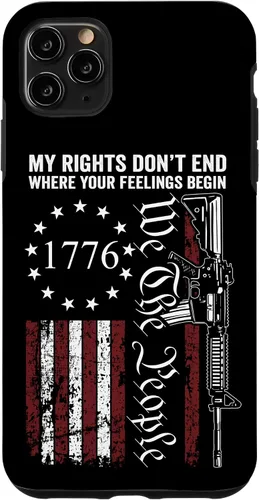 Vista 13 de My Rights Don't End Where Your Feelings Begin USA Gun Flag Case for iPhone 17