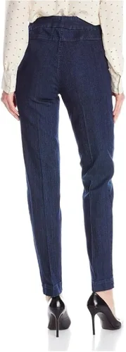 Vista 2 de SLIM-SATION Pantalón de pierna recta con banda ancha para mujer con control de abdomen