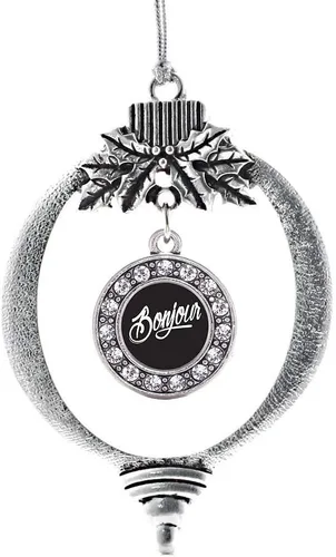Vista 348 de Inspired Silver - Adorno de cromosoma 21 con dije de círculo de plata con joyas de circonita cúbica
