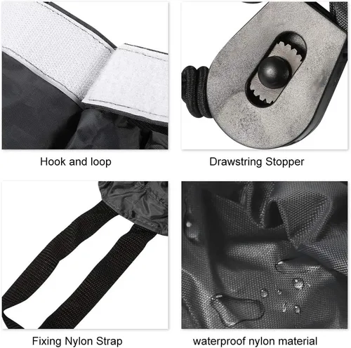 Vista 4 de GOTOTOP Faldas de spray de kayak ajustable Nylon Kayak Spray falda cubierta de accesorios de deportes acuáticos (gris)