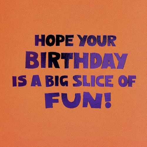 Vista 3 de American Greetings Tarjeta de cumpleaños para niños (Big Slice of Fun)