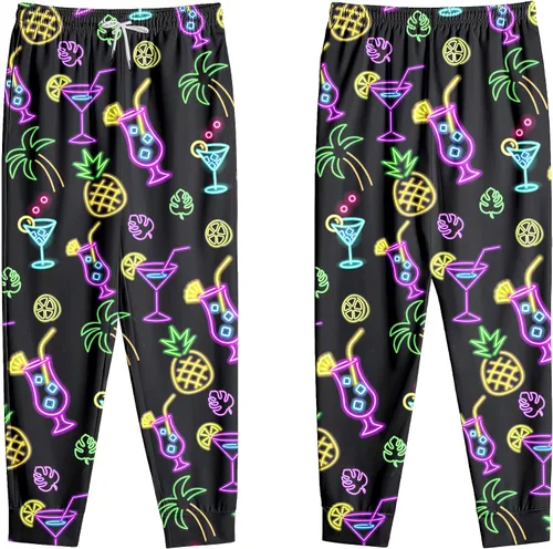Vista 8 de VVGETE Disfraces de los años 80 para hombre, pantalones deportivos, pantalones casuales para correr con cordón, traje de los años 90 para hombre