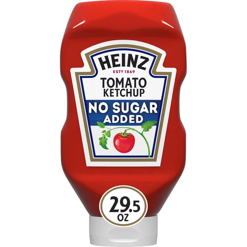 Vista 10 de Heinz Ketchup de tomate sin azúcar añadido (botella de 368 g)