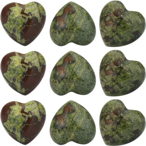 Vista 6 de TUMBEELLUWA Piedras curativas talladas en forma de corazón soplo de cristal para chacras y reiki, paquete de 15, cuarzo rosa, 0.5 pulgadas