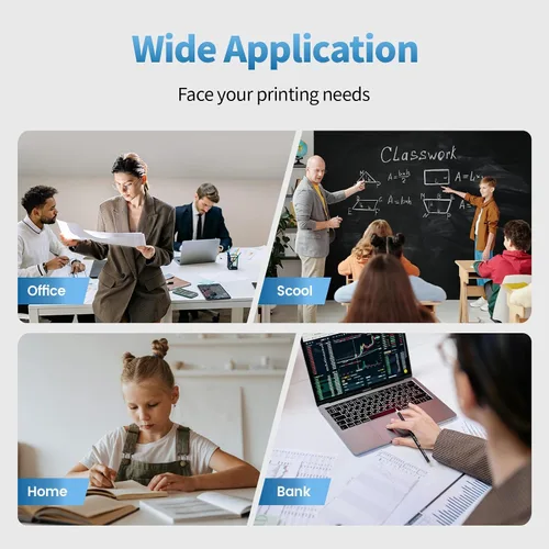 Vista 7 de Cartuchos de tinta remanufacturados de repuesto para HP Ink 65 65XL Combo Pack para HP DeskJet 3772 3755 3722 3752 3700 2600 2622 2640 2652 Envy