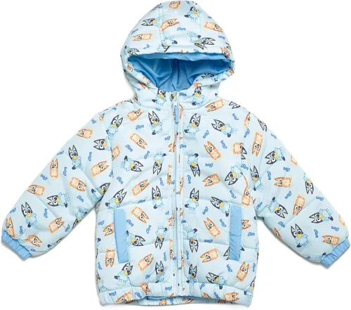 Vista 4 de Bluey Abrigo de invierno de moda con cremallera para bingo