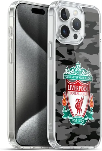 Vista 52 de Head Case Designs Funda de gel con licencia oficial del Liverpool Football Club Away Colourways Crest Camou [protección de grado militar] compatible