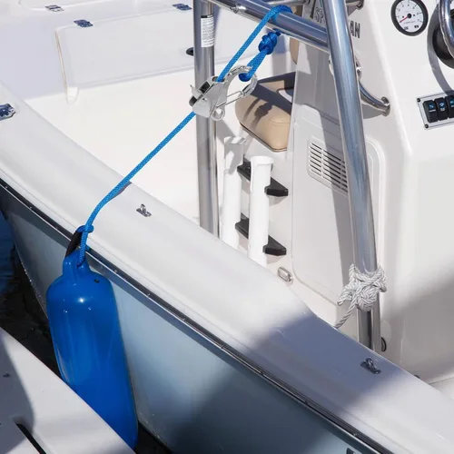 Vista 7 de Clips de acero inoxidable para guardabarros de barco, clips de parachoques de barco de liberación rápida, clips ajustables para guardabarros