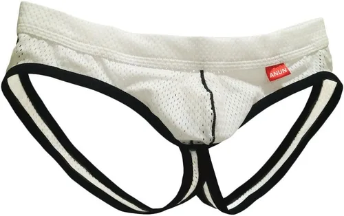 Vista 8 de ANUN Ropa interior sexy para hombre Paquete de 3 (negro/púrpura/gris)