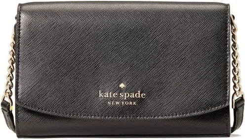 Vista 6 de Staci - Bolso cruzado pequeño con solapa, Negro