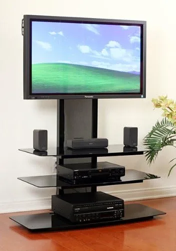 Vista 2 de TransDeco Soporte de TV LCD con soporte universal para televisor LED/LCD de 35 a 65 pulgadas
