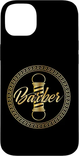 Vista 15 de Funda de regalo de graduación para iPhone 16 con logotipo de barbería barbería
