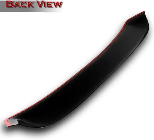 Vista 4 de Alerón de techo de ventana trasera de plástico ABS negro compatible con Honda Civic 2DR Coupe 1996-2000, 1997 1998 1999