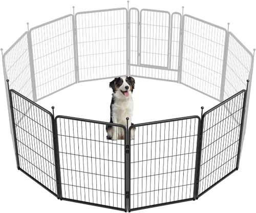 Vista 105 de FXW Rollick - Corralito para perros para patio, campamento con casa rodante, patentado, 24 pulgadas, 2 paneles Fácil instalación, resistente