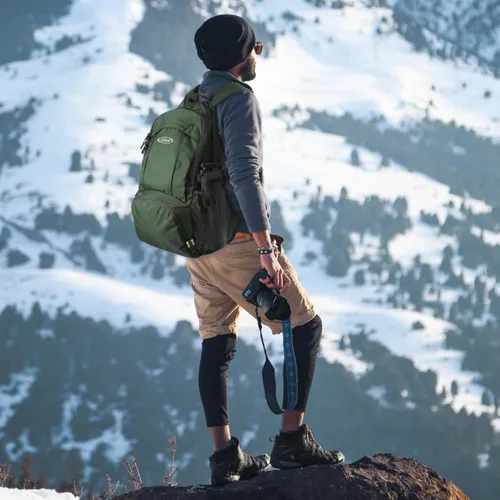 Vista 7 de G4Free - Mochila para senderismo ligera y plegable de 40L, mochila de viaje impermeable para el día a día Water-Resistant Polyamide