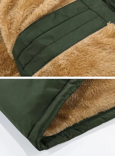 Vista 7 de MAGNIVIT Chaleco de forro polar para hombre, cálido y grueso, para viajes, pesca