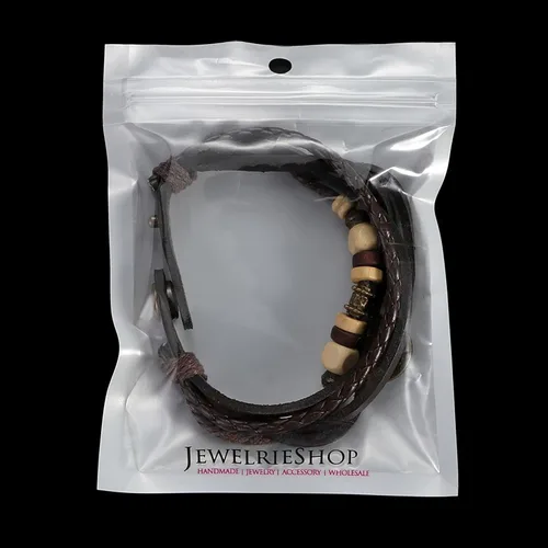 Vista 7 de JewelrieShop - Pulsera de piel auténtica trenzada con cuerda, diseño del zodiaco, ajustable, para hombre y mujer