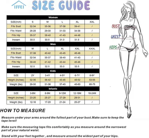 Vista 7 de IFFEI Mommy and Me Swimsuit One Piece Pattern Printed V Neck Family Matching Swimwear