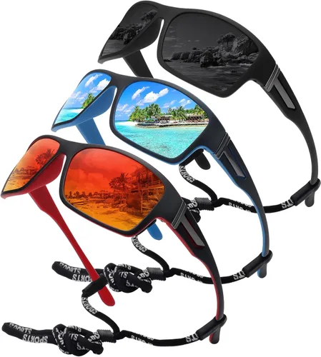 Vista 17 de STORYCOAST Gafas de sol polarizadas deportivas para hombres y mujeres, marco irrompible para ciclismo, pesca, conducción