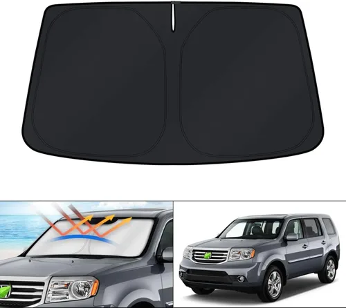Vista 109 de KUST - Parasol plegable para parabrisas para BMW X1 E84, accesorios 2011 2012 2013 2014 2015, protector de visera de sol ajustable que bloquea