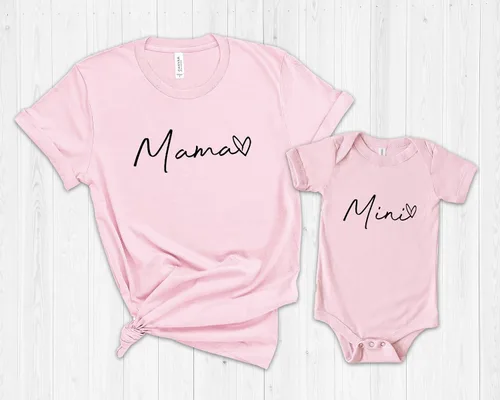 Vista 4 de Mommy and Me Outfits, Mama and Mini Shirts, Mom Gift, Gift for Wife 2021