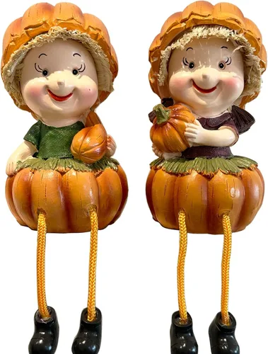 Vista 8 de KiaoTime Juego de 2 figuras de chef para decoración de cocina del hogar, pan y vino con patas colgantes, estatua para estantes de cocina, armario