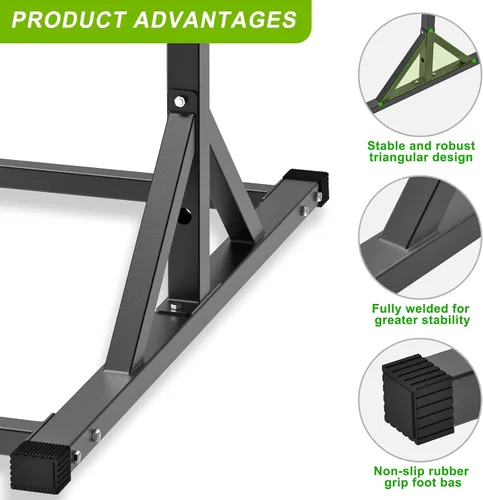 Vista 5 de SELEWARE Power Cage Accessories, Dip Handles, Pull‑Up Stations, and Multi‑Grip Training Attachments