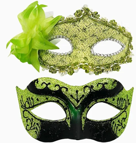 Vista 11 de Máscara veneciana para mujer, con encaje de flores, para Halloween, Navidad, Mardi Gras, fiesta de disfraces