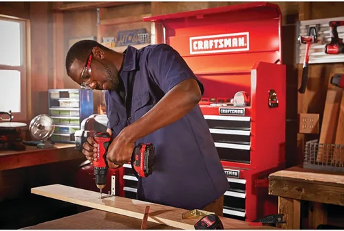 Vista 4 de CRAFTSMAN V20 - Kit de taladro/controlador inalámbricos (CMCD701C2)