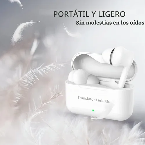 Vista 2 de ANFIER M6 Traductor Auriculares Traductor Dispositivo de Traductor de Idiomas Chip Actualizado 144 Idiomas y Accents 0.5s Traducción Rápida Música