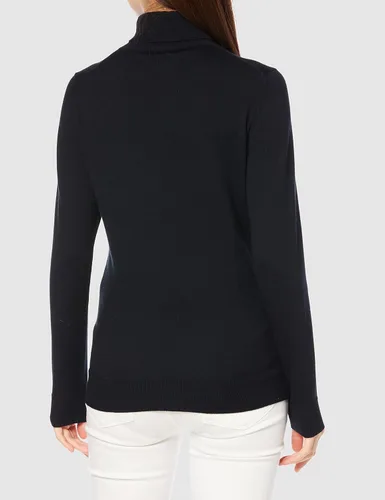Vista 2 de Tienda Essentials - Suéter para mujer con cuello tortuga manga larga ligero de ajuste clásico
