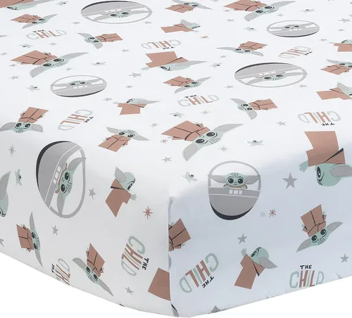 Vista 9 de Lambs & Ivy Disney Baby Forever Mickey Mouse - Sábana bajera ajustable para cuna blanca Fits Standard Size Crib/Toddler Mattress Measuring 52" x