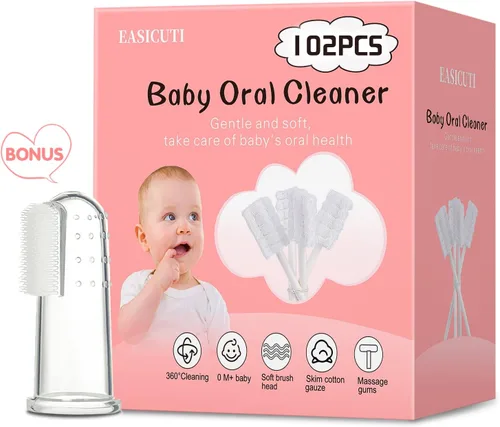 Vista 8 de EASICUTI Cepillos de dientes suaves para niños pequeños, eficiente cepillo de dientes de 3 caras, cepillo de dientes para bebés de 12 meses