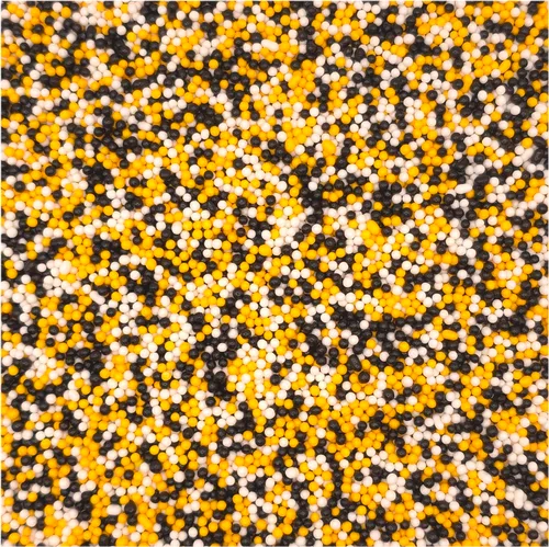 Vista 13 de NCS Gránulos comestibles Nonpareils negros, blancos y dorados – Decoración para cupcakes, pasteles y galletas, 7 onzas