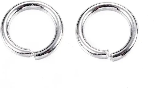 Vista 80 de HDSupplies 100 piezas - 4mm de argollas de acero inoxidable 304 de tono negro - Calibre 22 (espesor de 0.6mm)